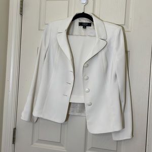 Kasper Women’s Skirt Suit Set Off-White Size 6P